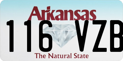 AR license plate 116VZB