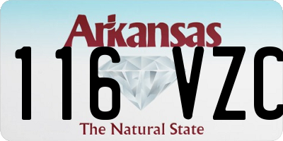AR license plate 116VZC