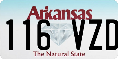 AR license plate 116VZD