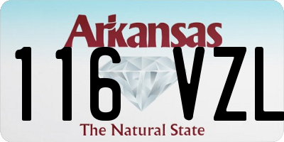 AR license plate 116VZL