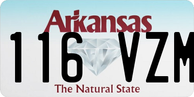 AR license plate 116VZM