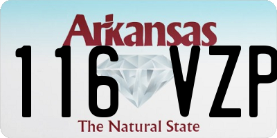 AR license plate 116VZP