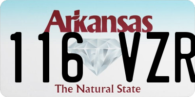 AR license plate 116VZR