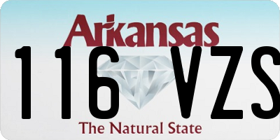 AR license plate 116VZS