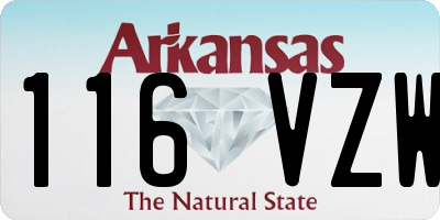 AR license plate 116VZW