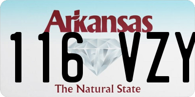 AR license plate 116VZY