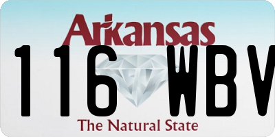 AR license plate 116WBV