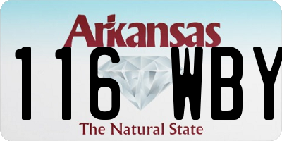 AR license plate 116WBY