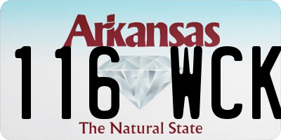 AR license plate 116WCK