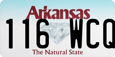 AR license plate 116WCQ