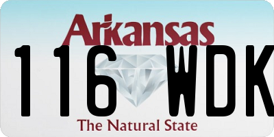 AR license plate 116WDK