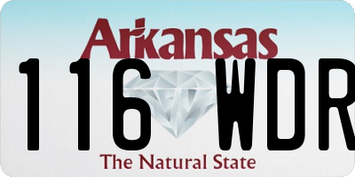 AR license plate 116WDR