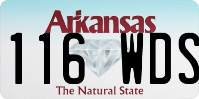 AR license plate 116WDS