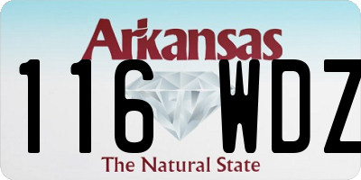 AR license plate 116WDZ