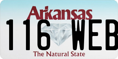 AR license plate 116WEB