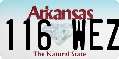 AR license plate 116WEZ