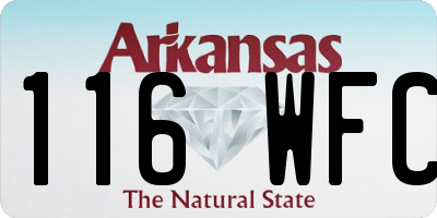 AR license plate 116WFC