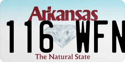 AR license plate 116WFN