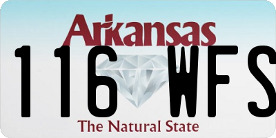 AR license plate 116WFS