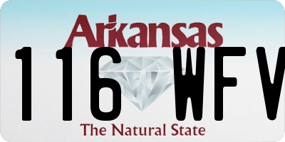 AR license plate 116WFV