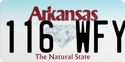 AR license plate 116WFY