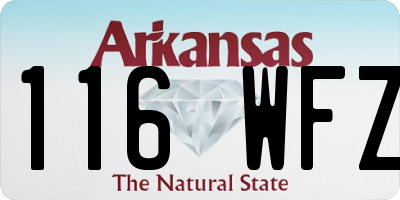 AR license plate 116WFZ
