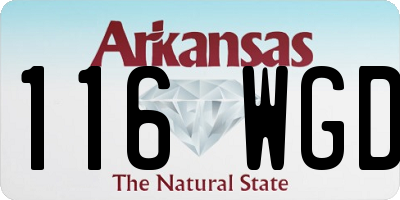 AR license plate 116WGD