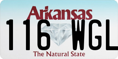 AR license plate 116WGL