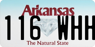 AR license plate 116WHH