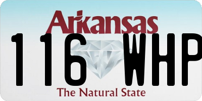AR license plate 116WHP