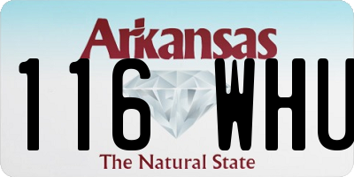 AR license plate 116WHU
