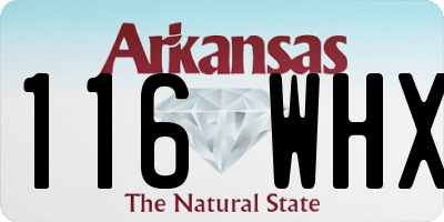 AR license plate 116WHX