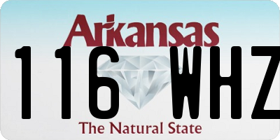 AR license plate 116WHZ