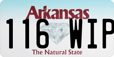 AR license plate 116WIP