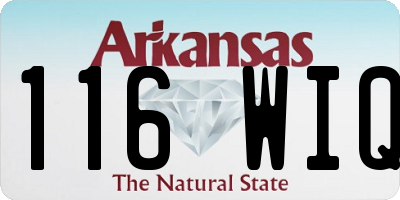 AR license plate 116WIQ
