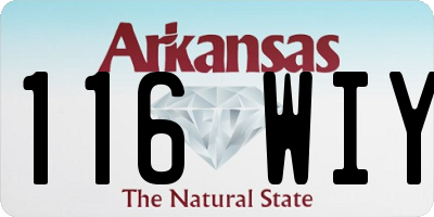 AR license plate 116WIY