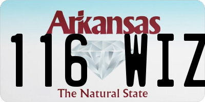 AR license plate 116WIZ