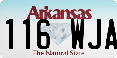 AR license plate 116WJA