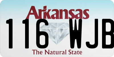 AR license plate 116WJB