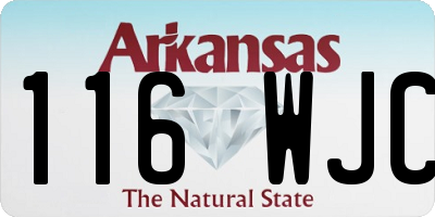 AR license plate 116WJC