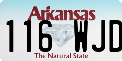 AR license plate 116WJD