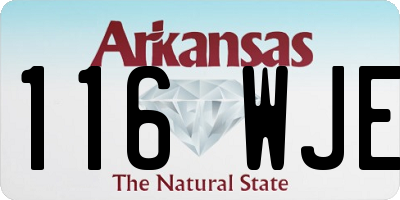 AR license plate 116WJE
