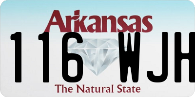 AR license plate 116WJH