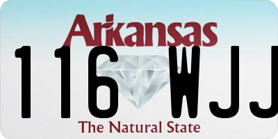 AR license plate 116WJJ