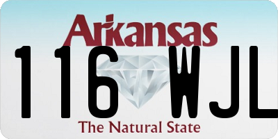 AR license plate 116WJL