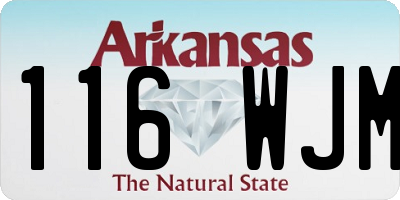 AR license plate 116WJM
