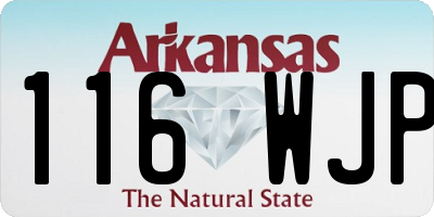 AR license plate 116WJP