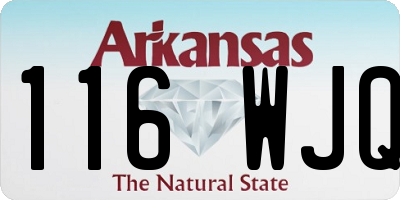 AR license plate 116WJQ