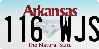 AR license plate 116WJS