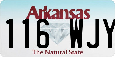 AR license plate 116WJY